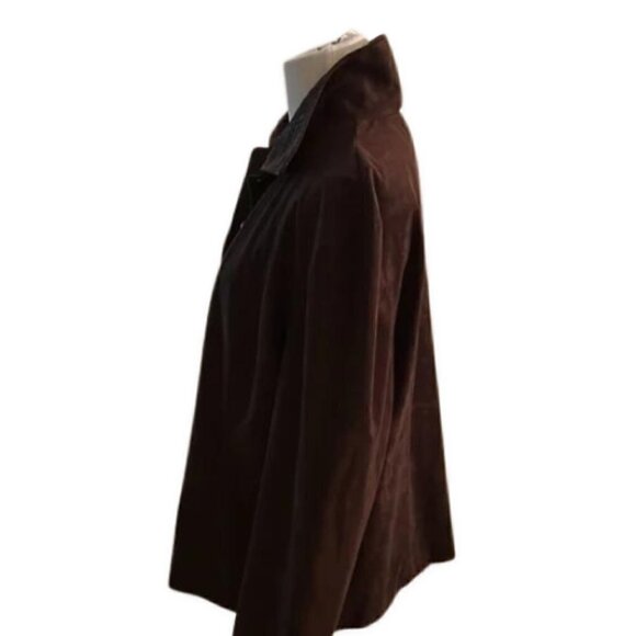 Farouche Jacket Snake Skin Design Brown Women's Size 10 - Picture 3 of 5